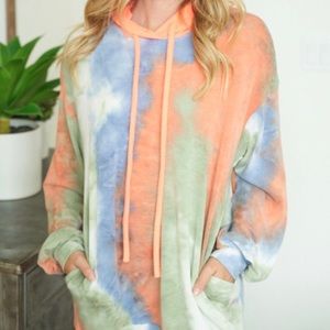 White Birch Tye Dye Hoodie